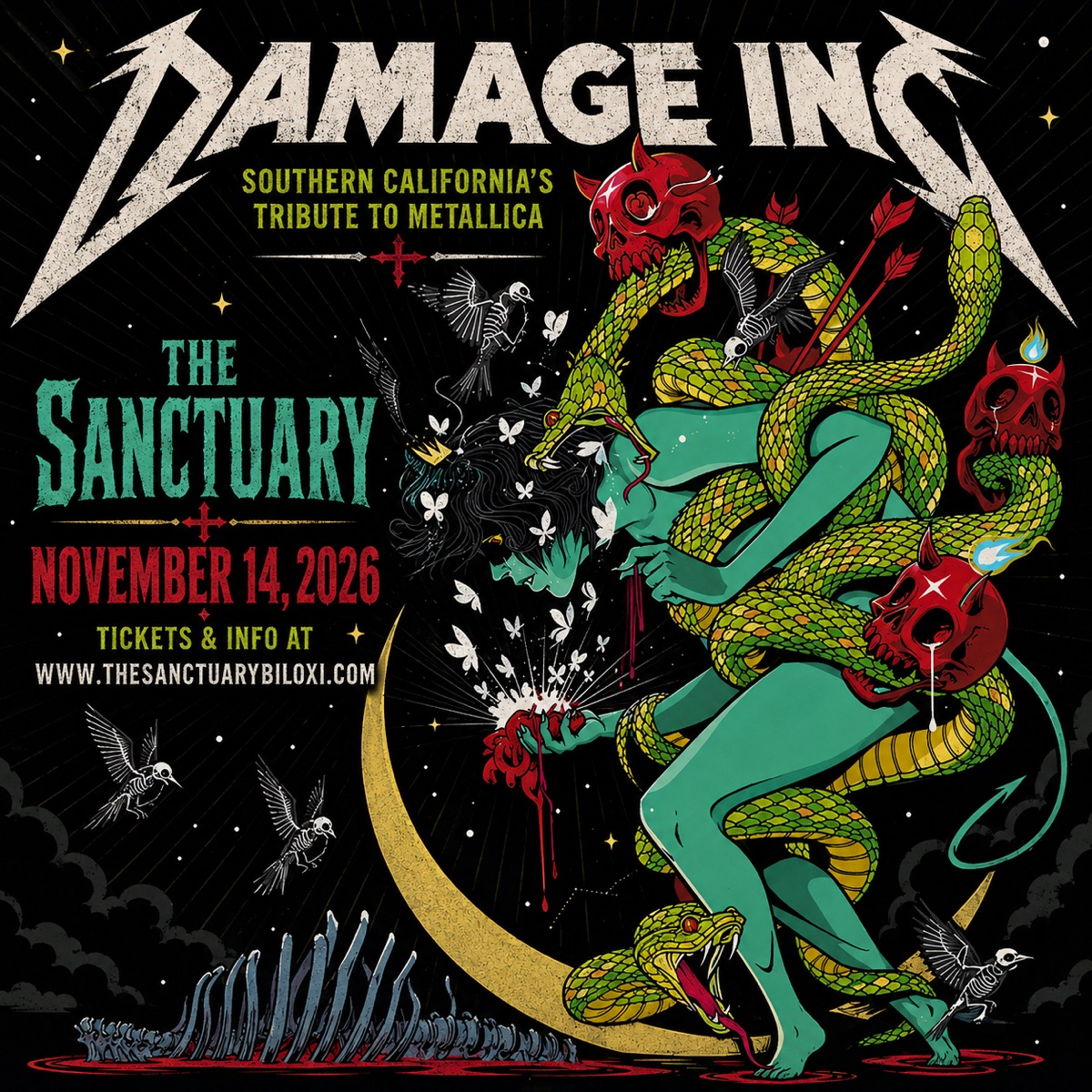 Damage Inc (Metallica tribute) flyer